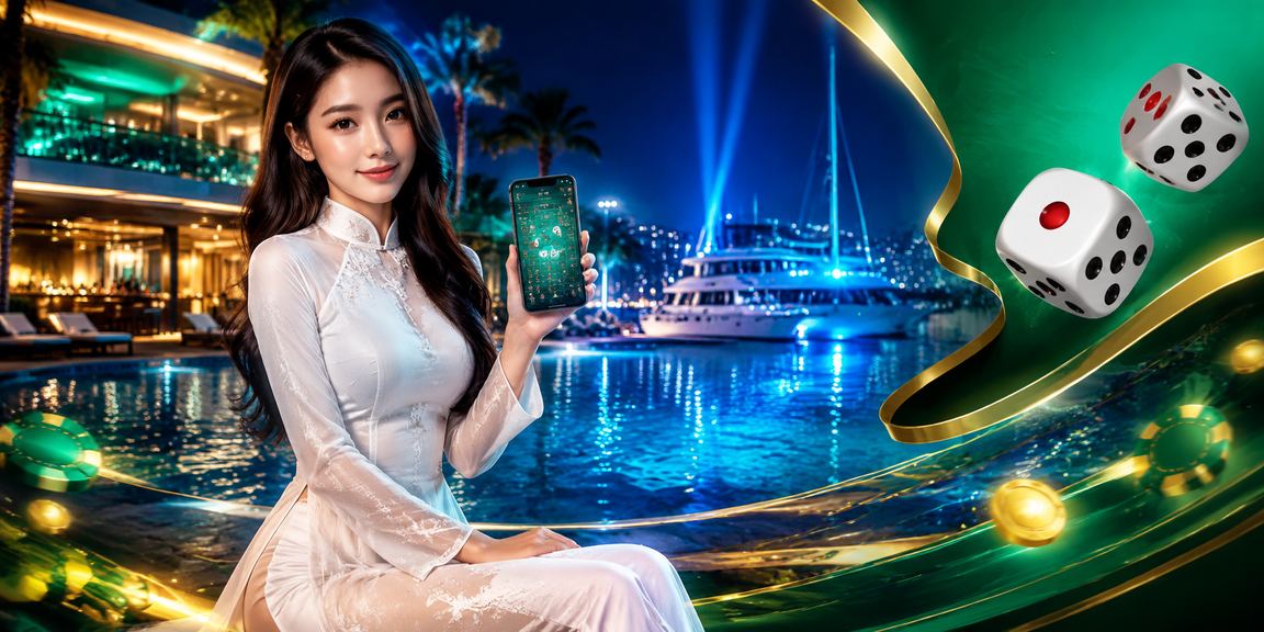 Xúc xắc Tài Xỉu và áo dài trên bãi biển Mũi Né – không khí cá cược thể thao vui vẻ